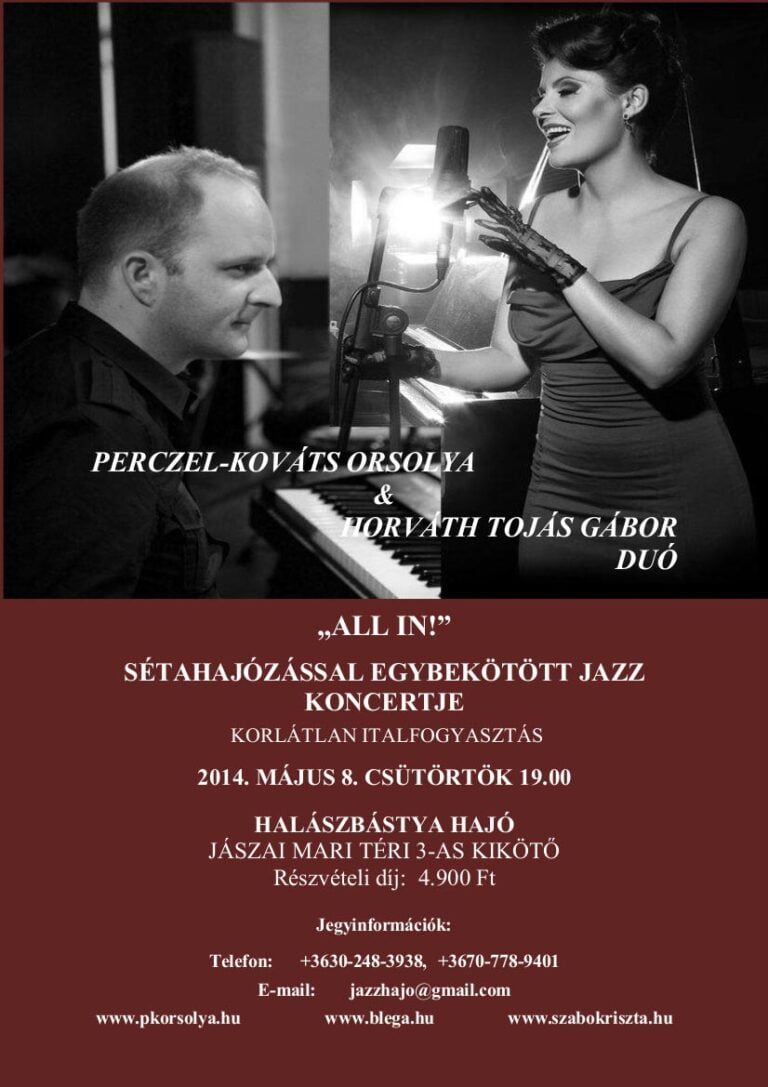 Halászbástya hajó - Perczel-Horváth Duó - Plakát